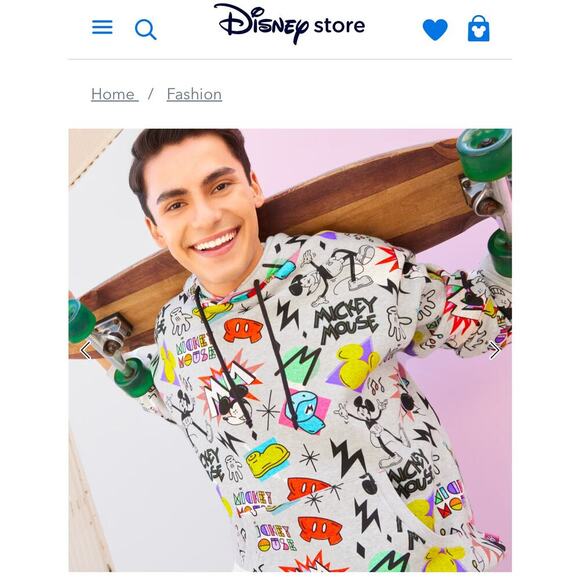 Disney Artist Series Mickey Mouse Hoodie Sweatshirt - Picture 2 of 8